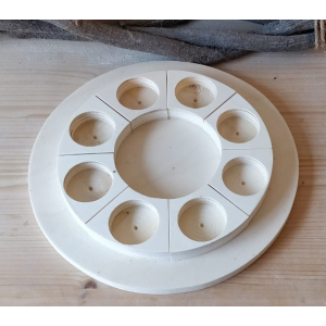 Lichtjescirkel voor 8 waxinelichtjes Lichtjescirkel voor 8 waxinelichtjes