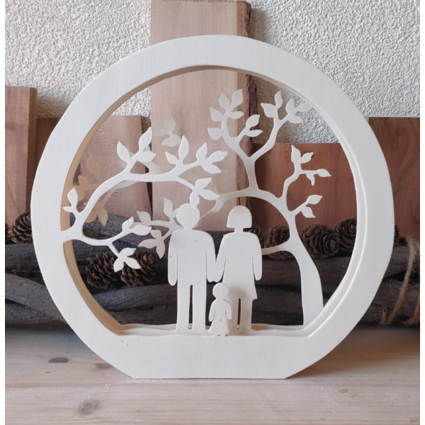 Familiecirkel met drie lagen Familiecirkel met drie lagen