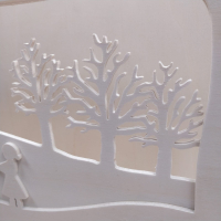 Seizoenstafelraam 'Winter'