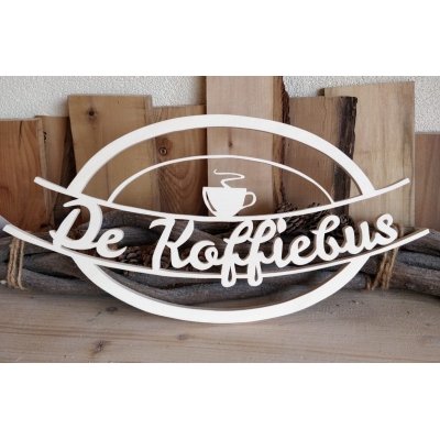 Logo in hout