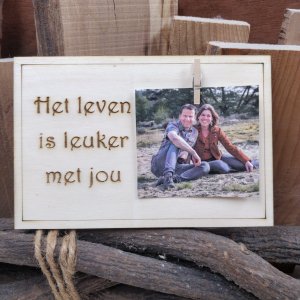 Kaart "Het leven is leuker met jou" Kaart "Het leven is leuker met jou"