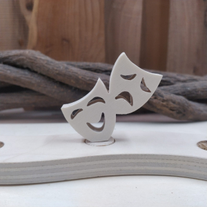Steker carnaval 2 maskers