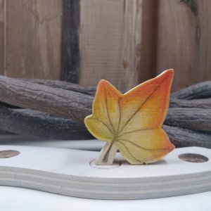 Steker herfstblad geïllustreerd